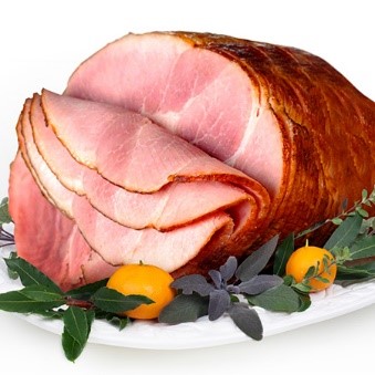 Ham on a platter