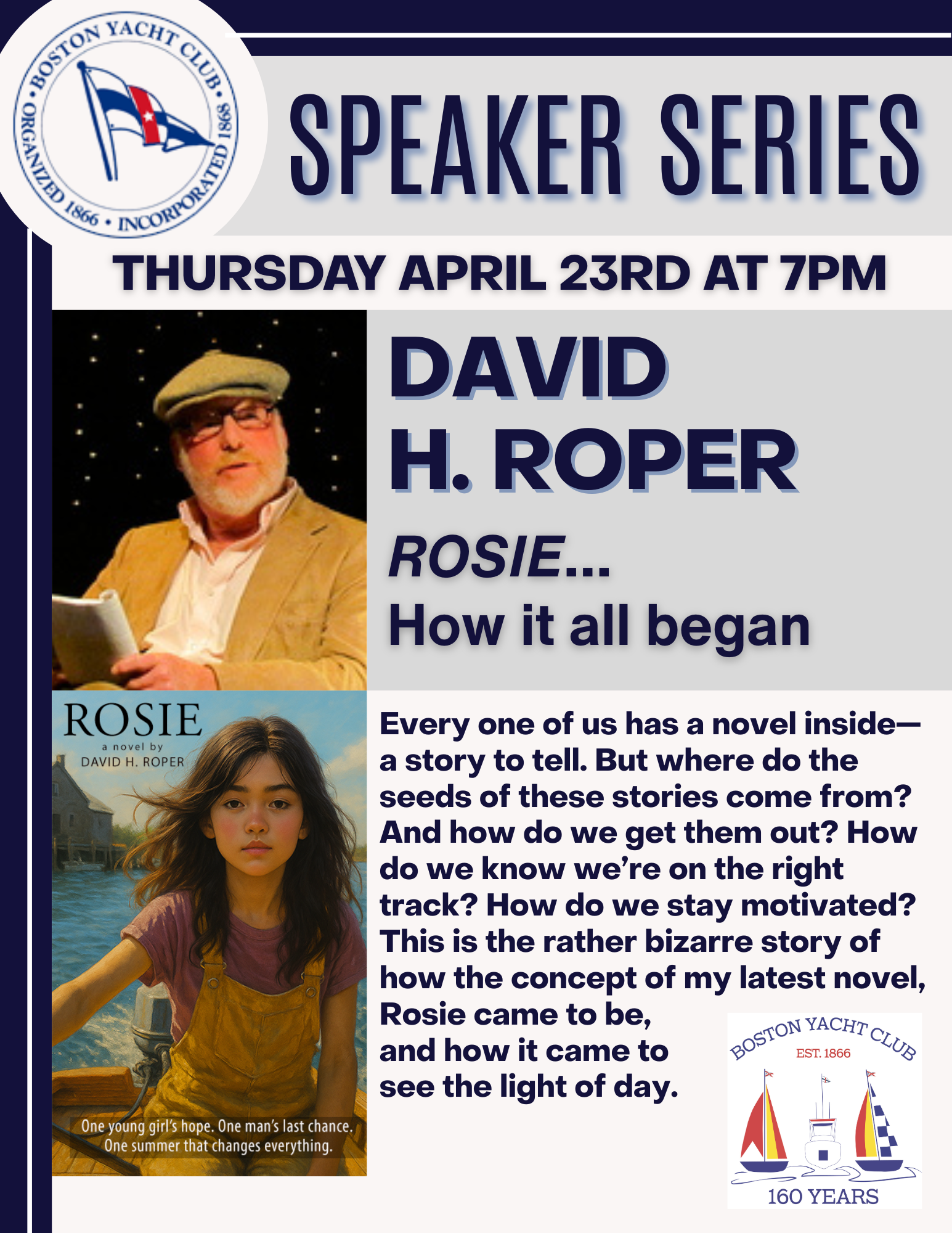 Speaker Series: David H Roper; Rosie...How it all began
