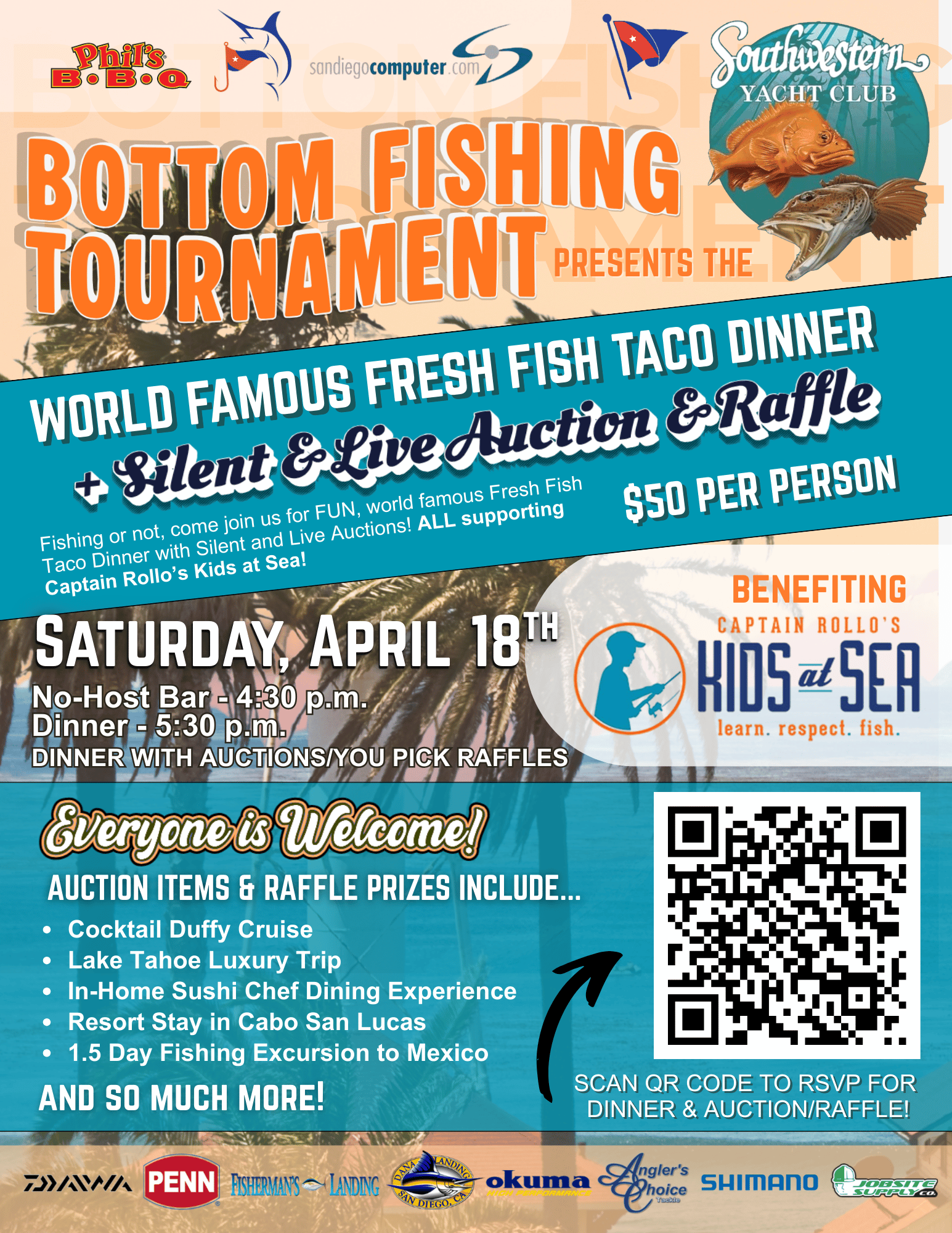 BFT Fresh Fish Taco Dinner + Auction/Raffle