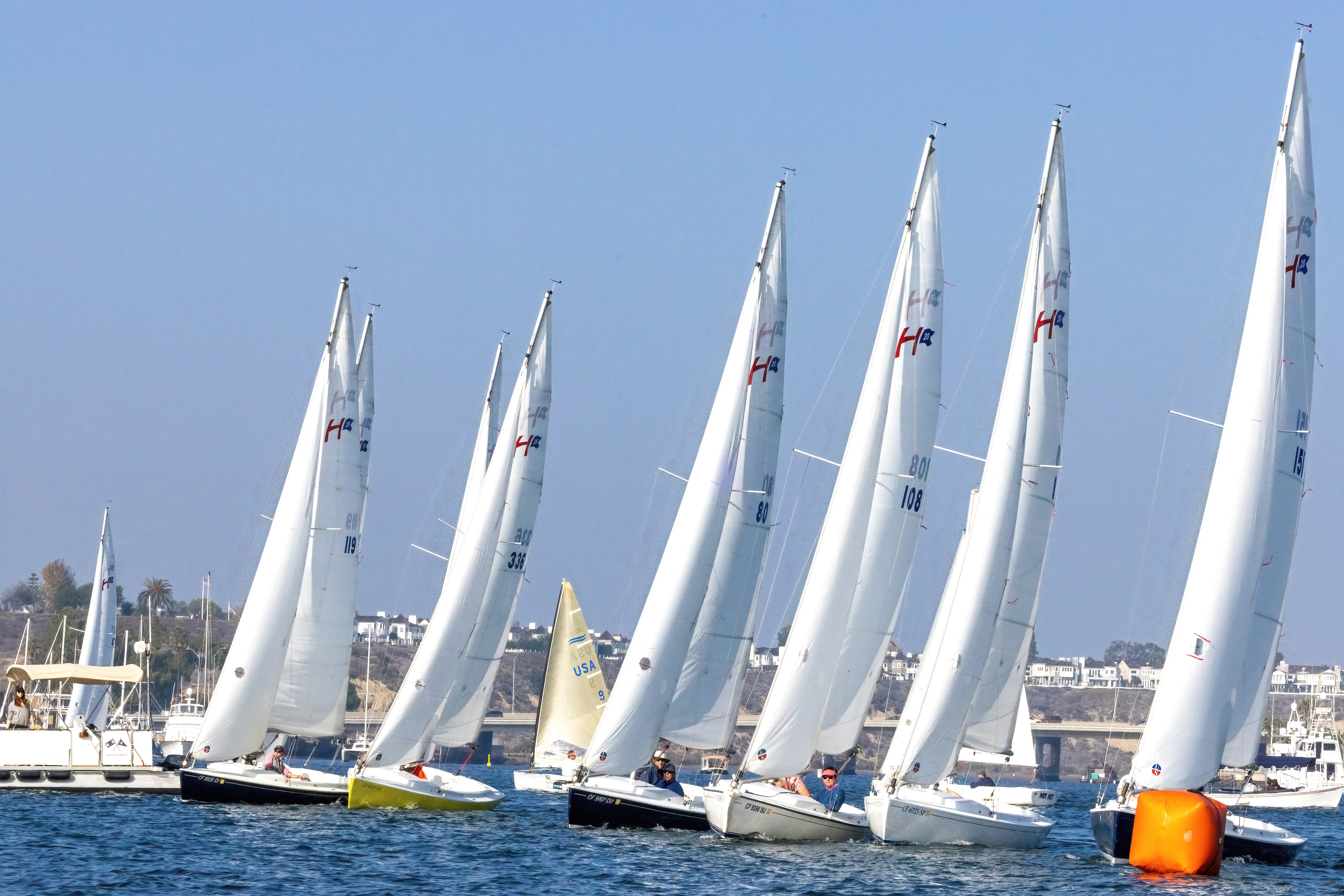 Harbor 20/Finn Winter Series #3 - 1/8/2023 - Newport Harbor Yacht Club
