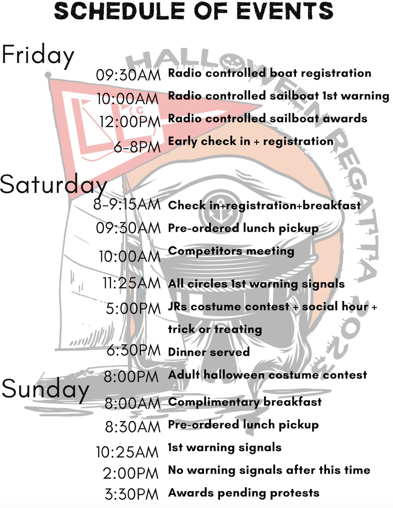 Halloween Regatta
