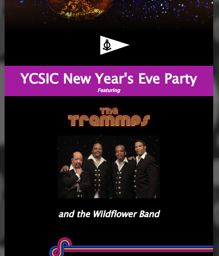 YCSIC New Year's Eve Party (Dinner Reservations Sold Out- Call to be added  to waiting list, Evening Tickets are still available)